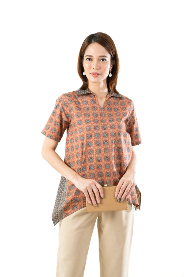 Batik Solo Arah Shirt Red