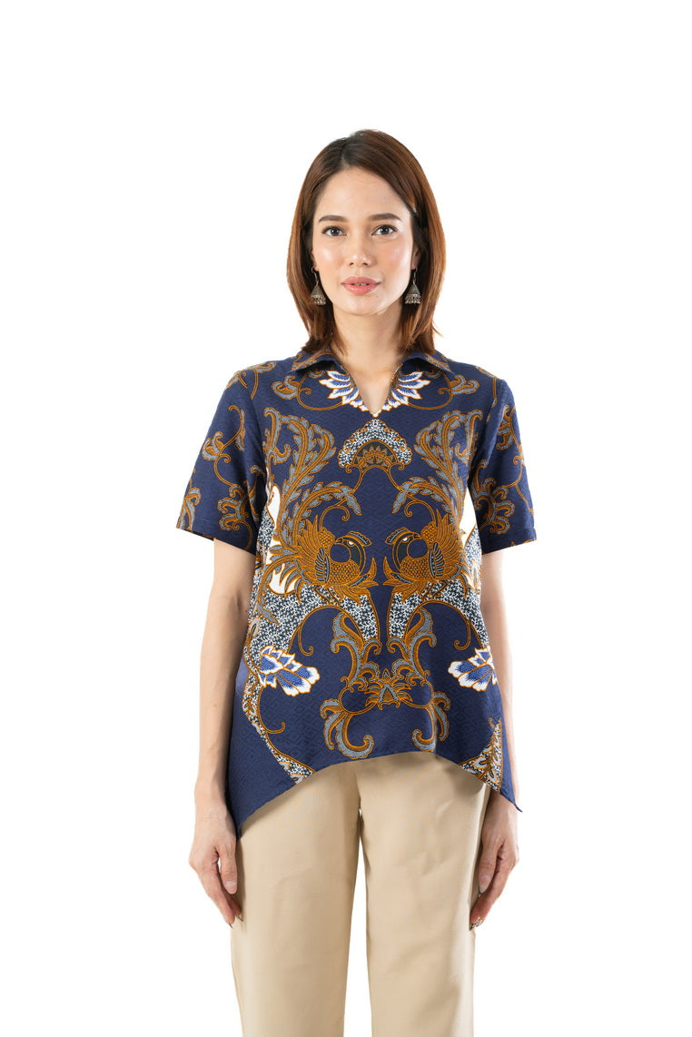 Batik Solo Arah Shirt Blue