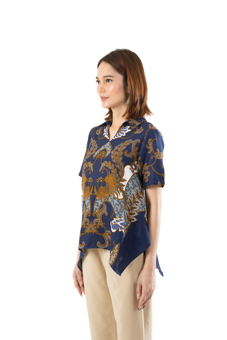 Batik Solo Arah Shirt Blue