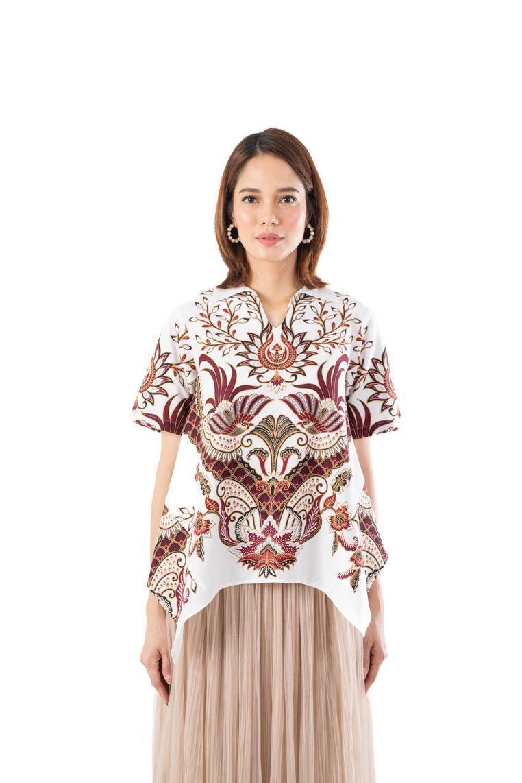 Batik Solo Arah Shirt White