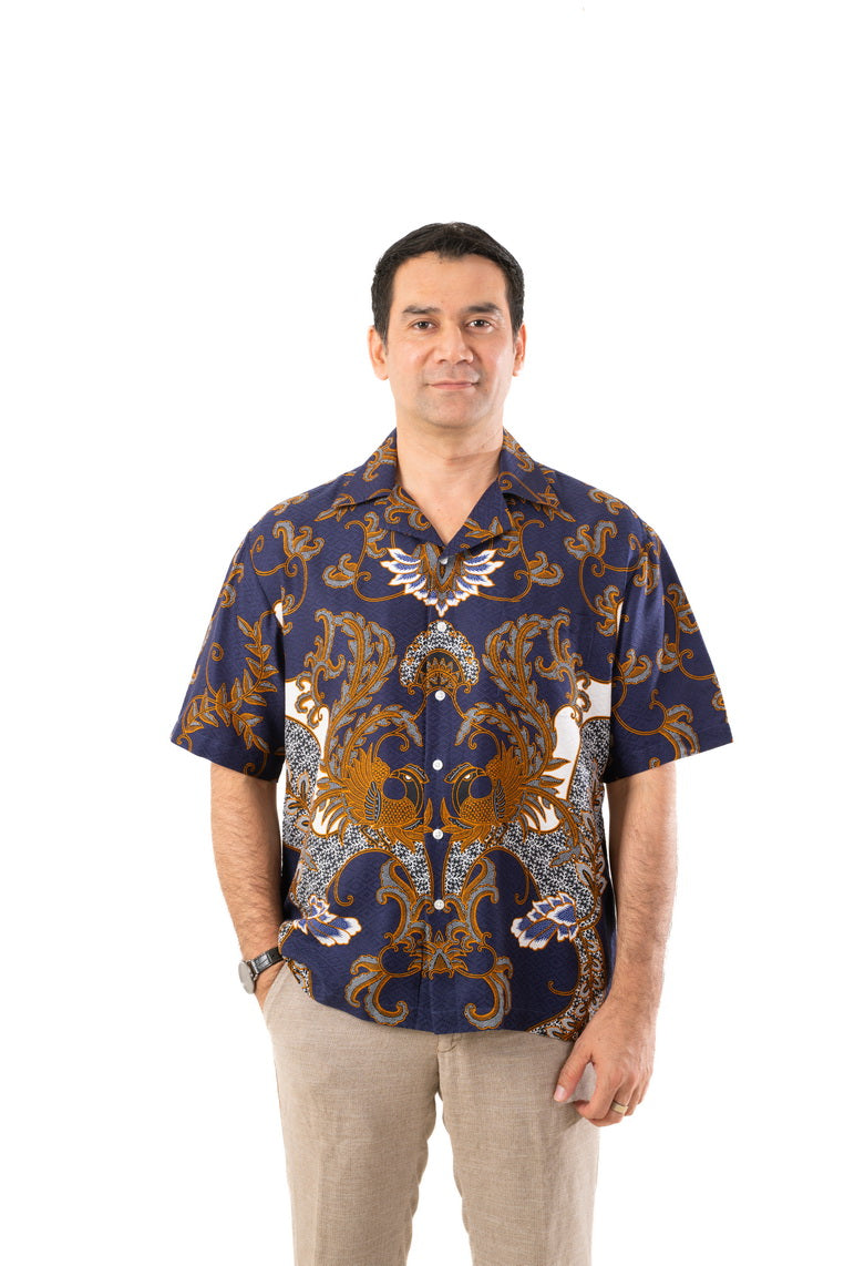 Batik Solo Lor Shirt Blue