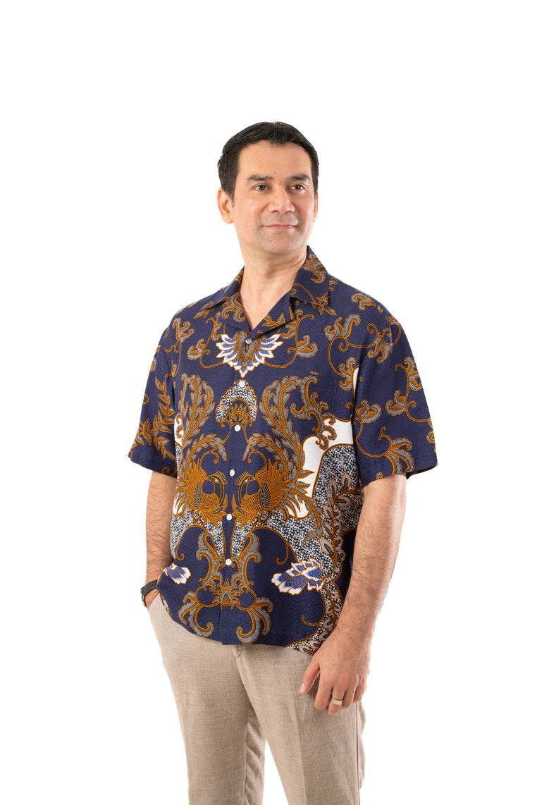 Batik Solo Lor Shirt Blue