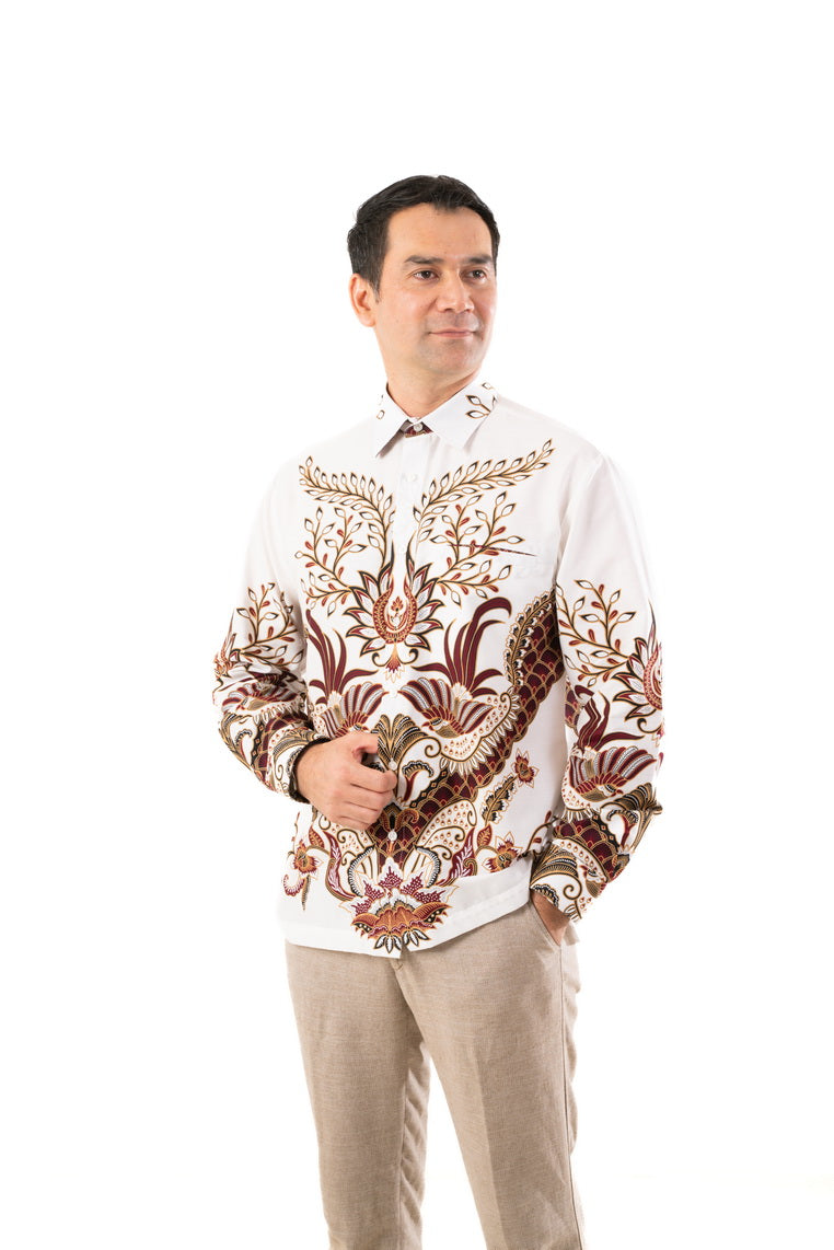 Batik Solo Wetan Shirt White