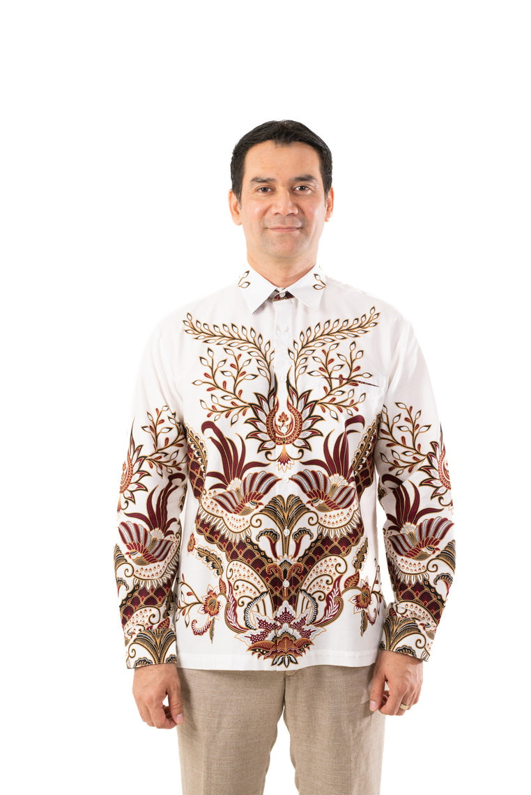 Batik Solo Wetan Shirt White