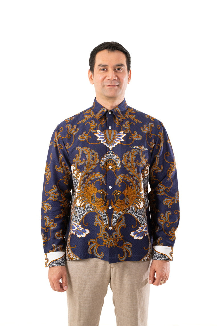 Batik Solo Wetan Shirt Blue
