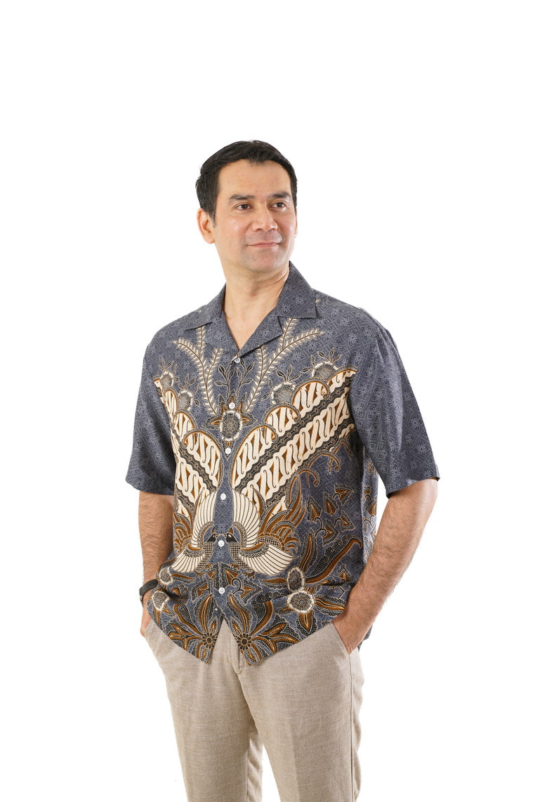 Batik Solo Lor Shirt Grey