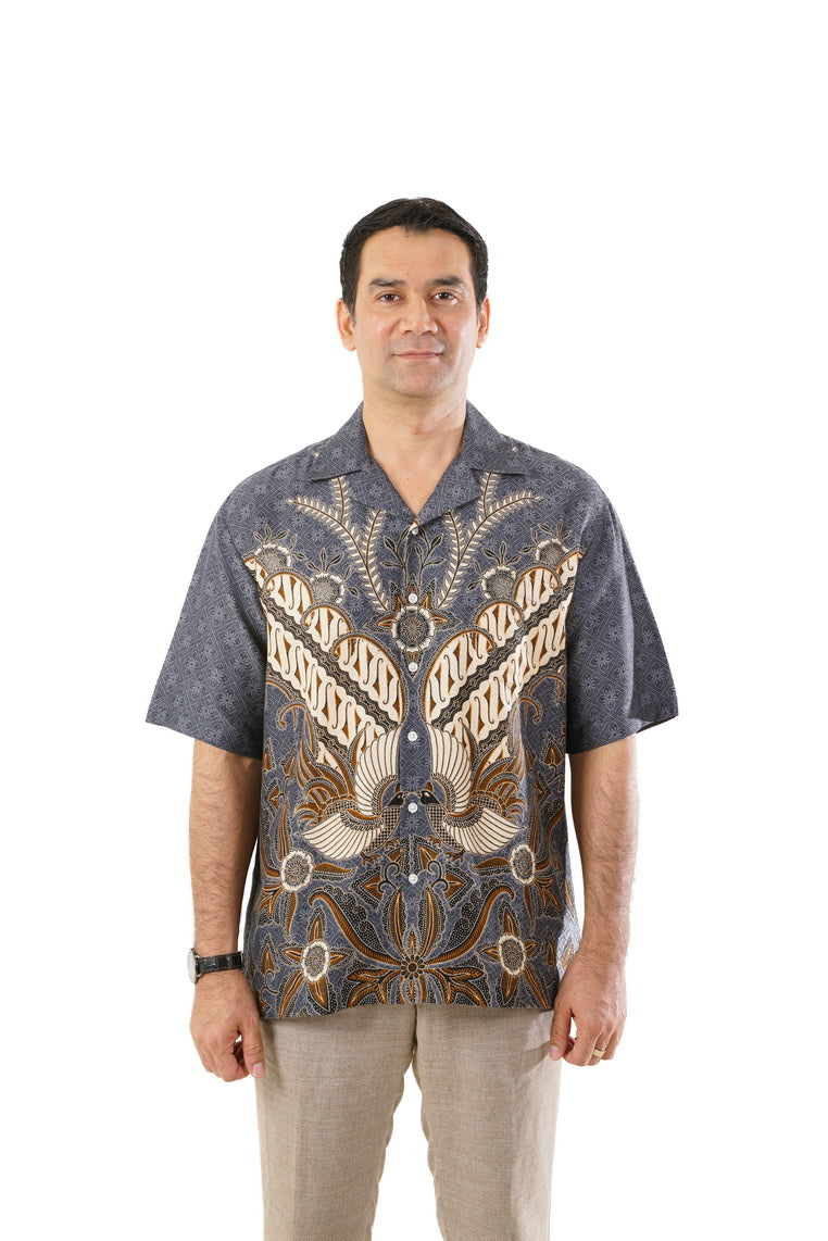 Batik Solo Lor Shirt Grey